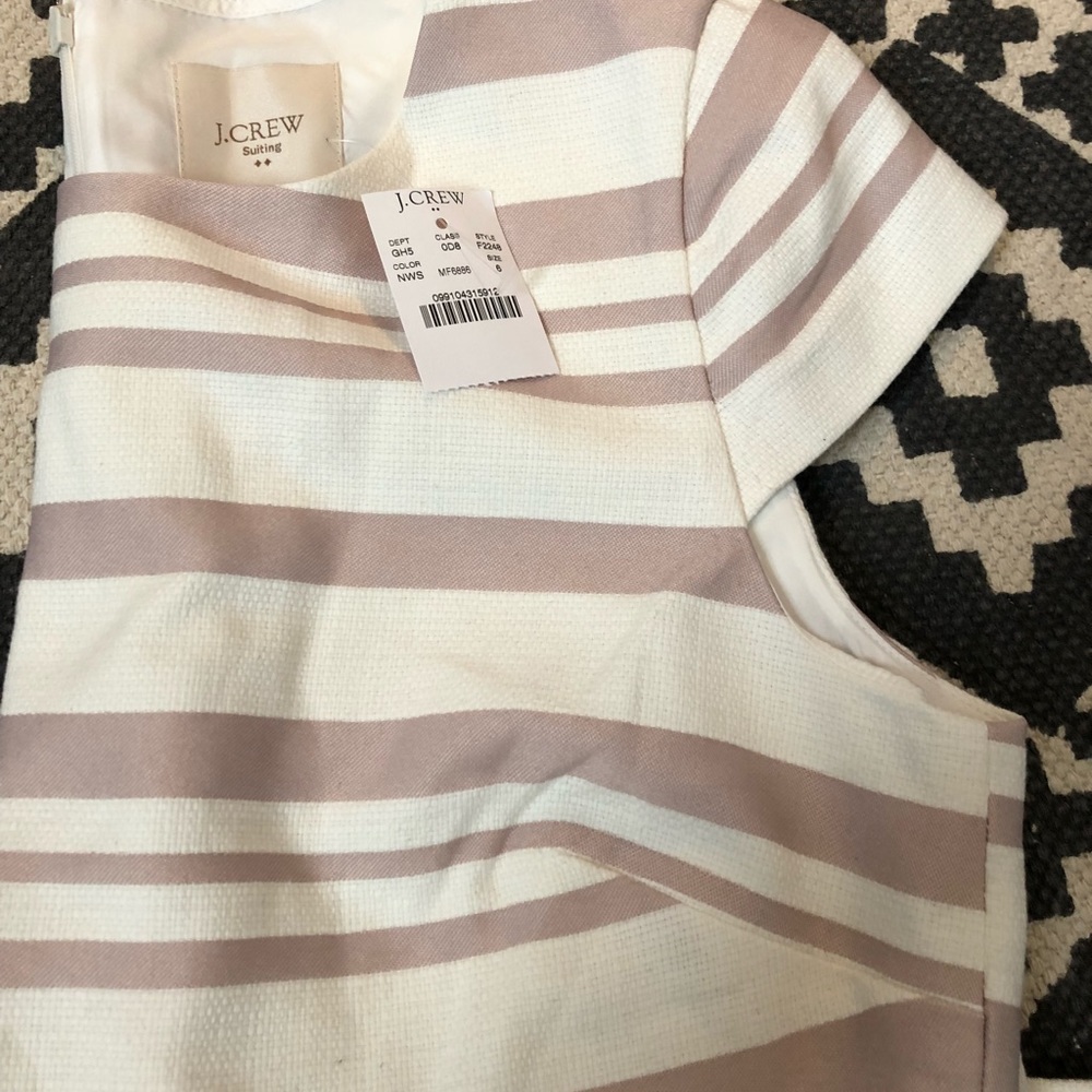 NWT J Crew Striped Suit Dress - Picture 5 of 12